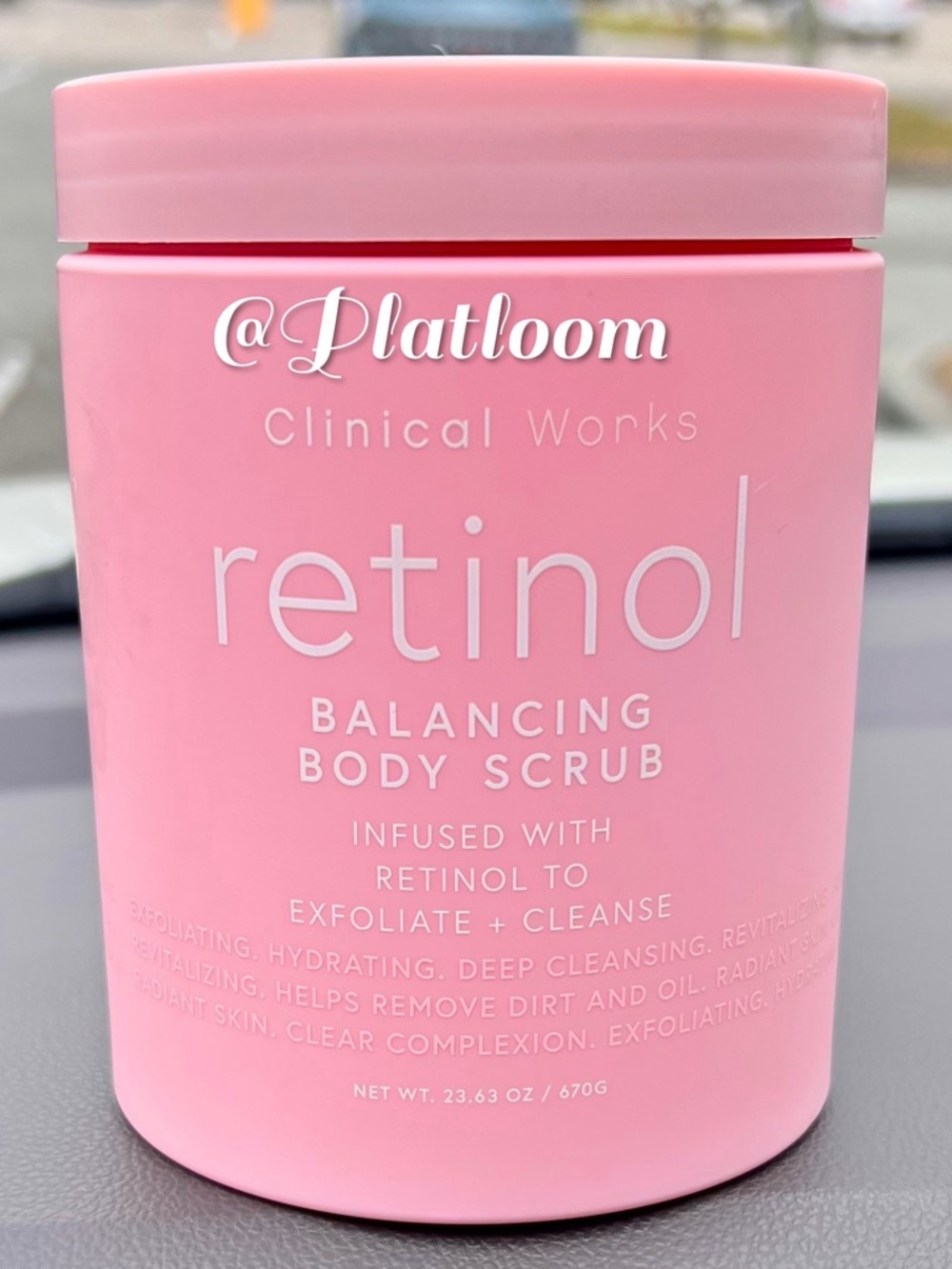 Clinical Works Retinol Balancing Body Scrub With Rose Oil Scent